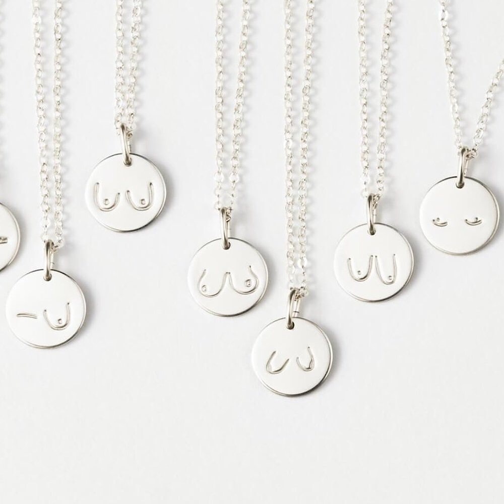 “Breast Friends” Body Beauty Feminist Necklace - Picture 11 of 15